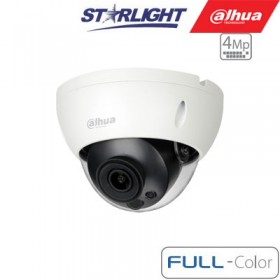 IP kam.kupol. 4MP FULL-COLOR STARLIGHT ,1/1.8” 3.6mm.87° F1.0, 25fps, WDR, IVS, IP67, IK10, ePoE