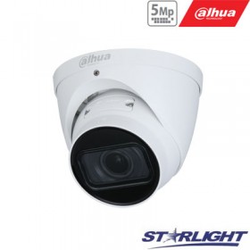 IP kam. kupol. 5MP STARLIGHT 20fps, LXIR iki 40m, 2.7~13.5mm. automatinis obj.,WDR, PoE, IP67, H.265