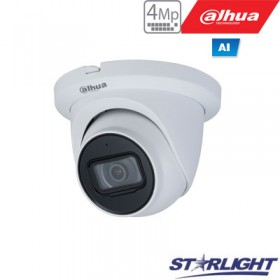IP kamera kupol. 4MP STARLIGHT AI, IR pašvietimas iki 50m, 1/3” 3.6mm 84°, SMD, IVS, IP67, H.265,