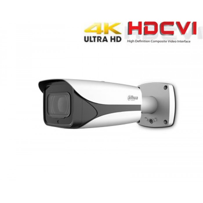 HD-CVI kamera cilindrinė 4K 8MP 3840x2160 STARLIGHT su IR iki 100m. 3.7-11mm. WDR, IP67