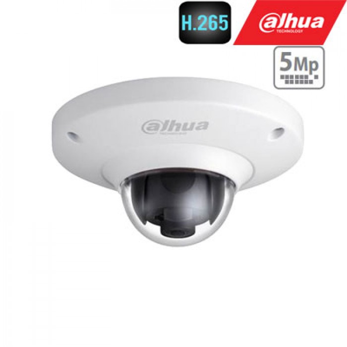 Fish-Eye IP kamera 5MP 25fps, 360°,  H.265+/H.265, IP67, IK08, mikrofonas, WDR
