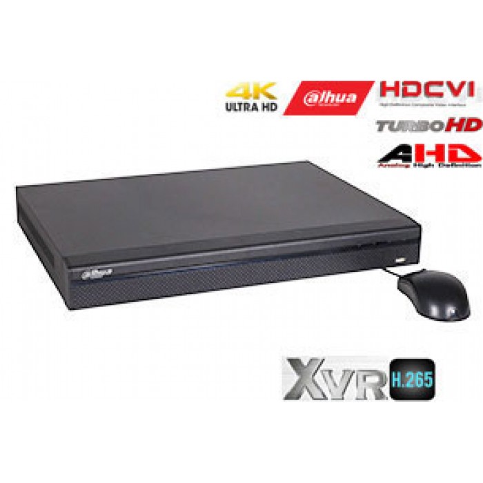 Pentabrid 4K įrašymo įrenginys 8kam. HDCVI/AHD/TVI/CVBS/IP, HDCVI 4K 7fps, 4MP 15fps(non-realtime)